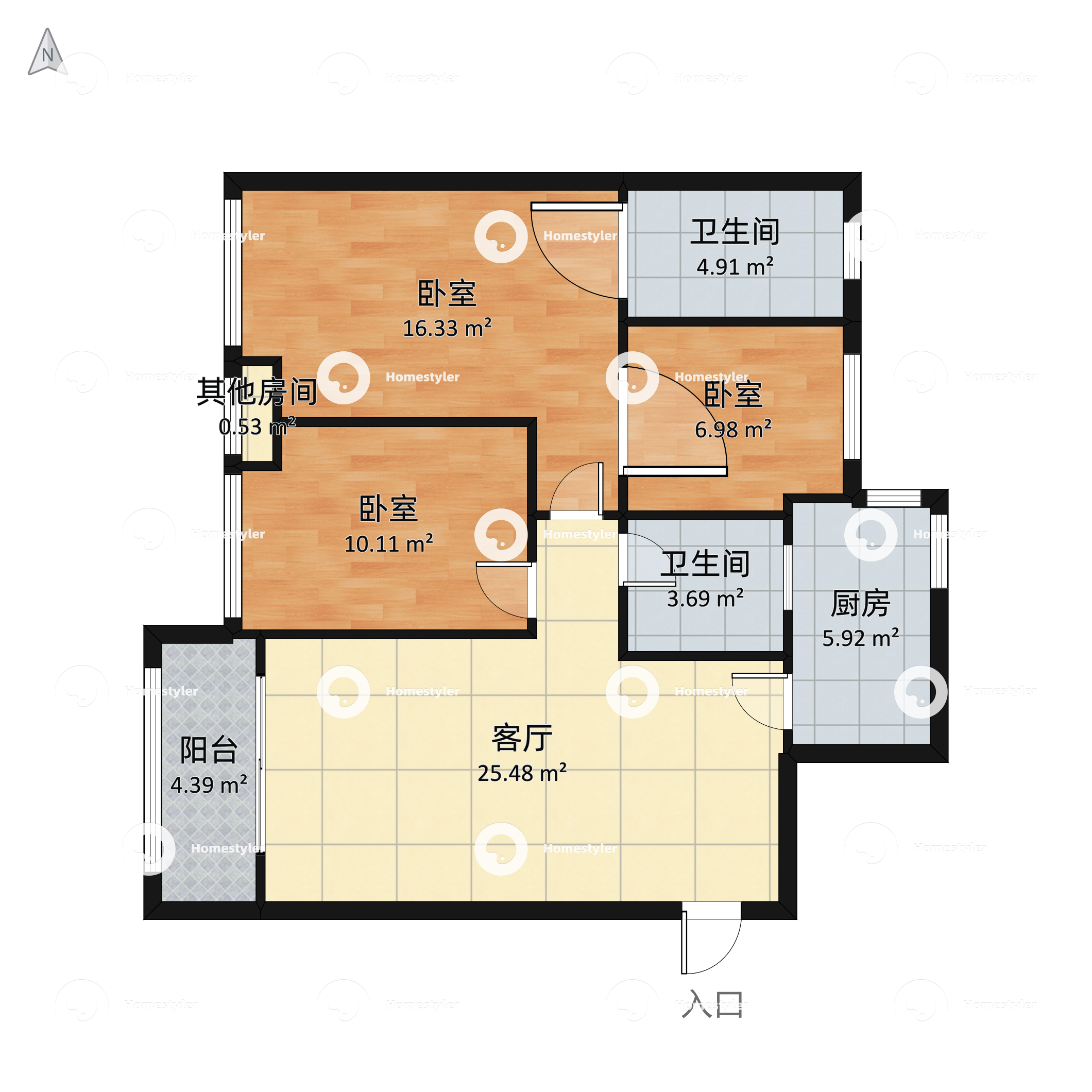 南湖公馆户型图图片