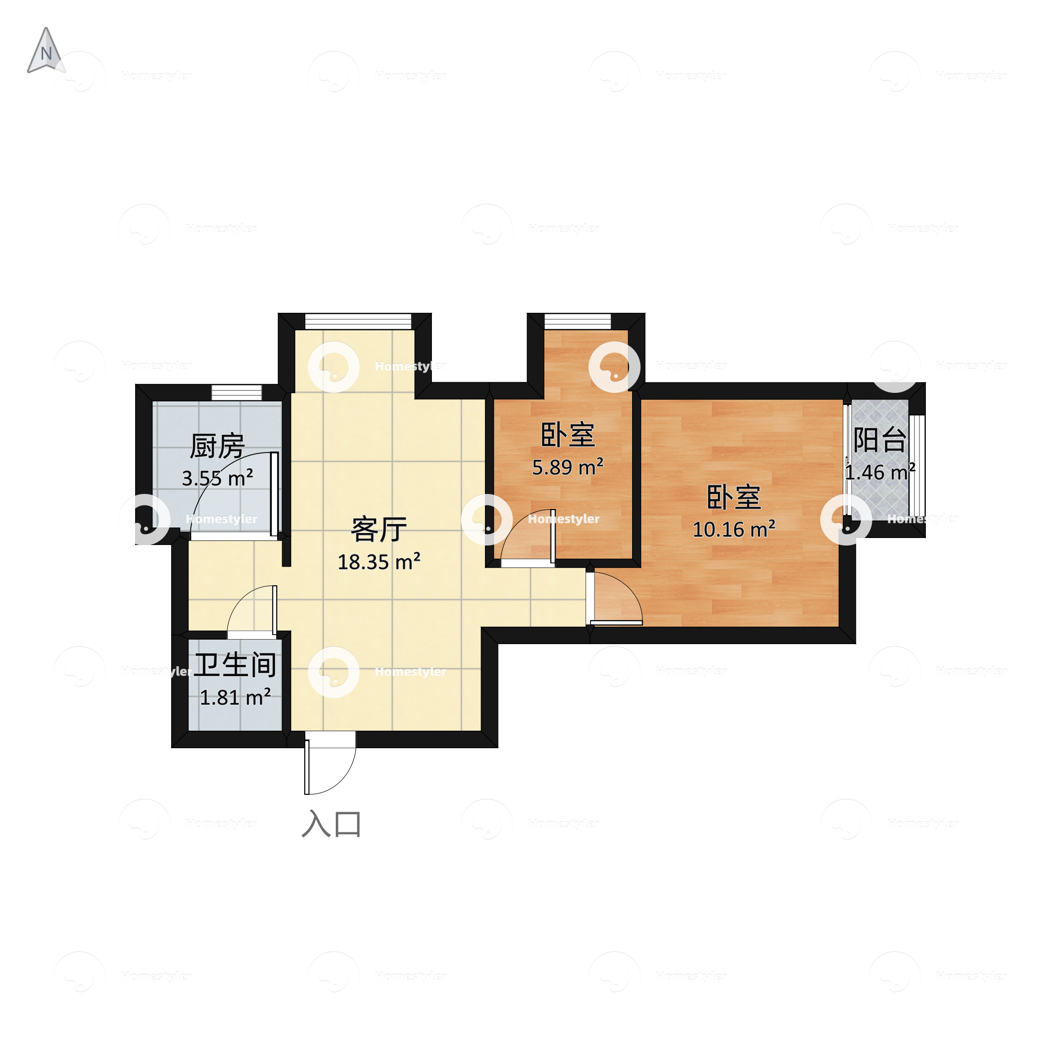 首尔甜城一期户型图