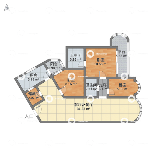 惠新西街罗马花园户型图
