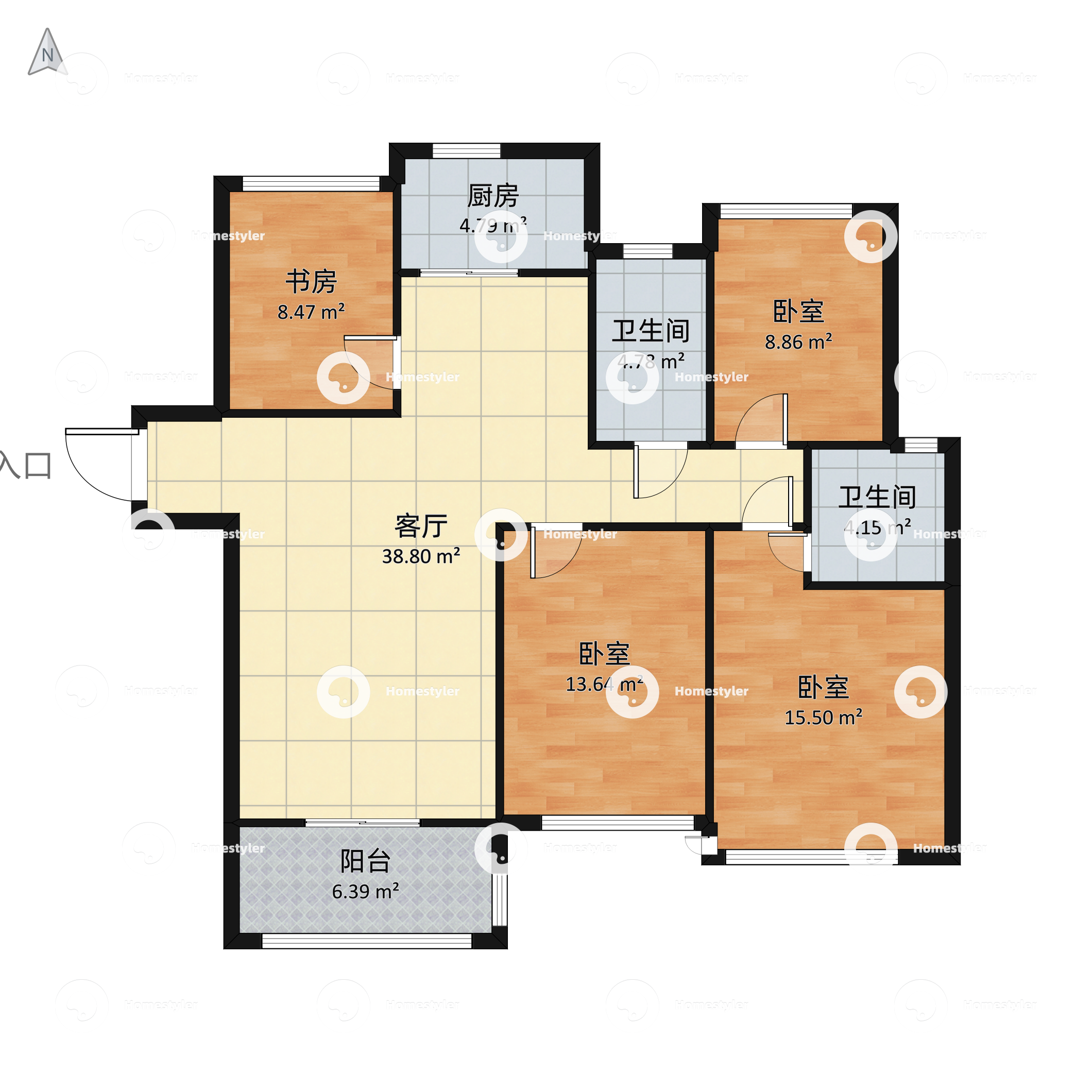 宝格丽公寓 户型图图片