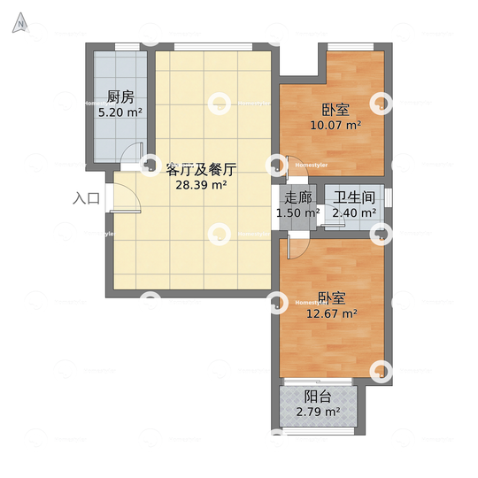 华业东方玫瑰小区户型图