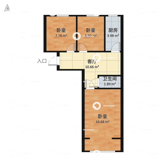 八里庄北里户型图