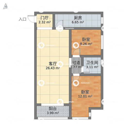 华业东方玫瑰C区小区户型图