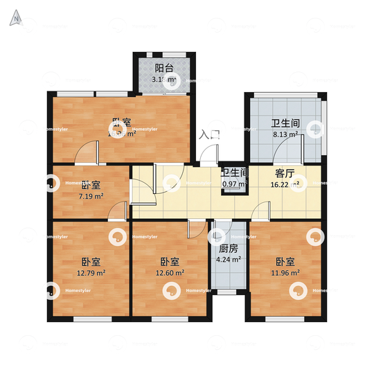 芍药居北里户型图