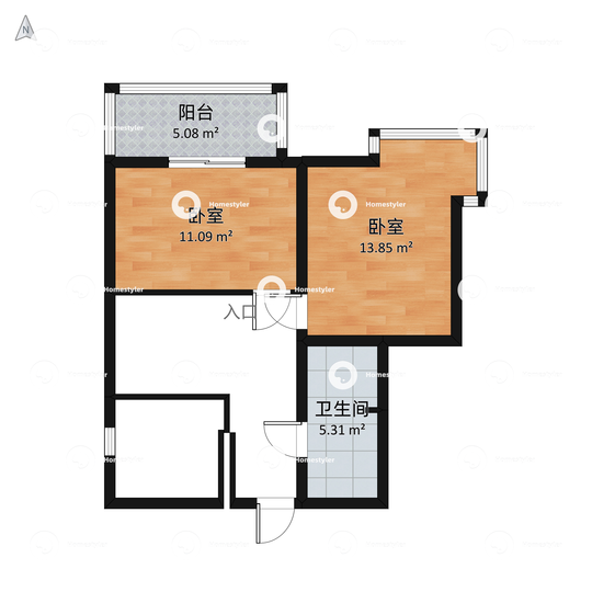芍药居北里户型图