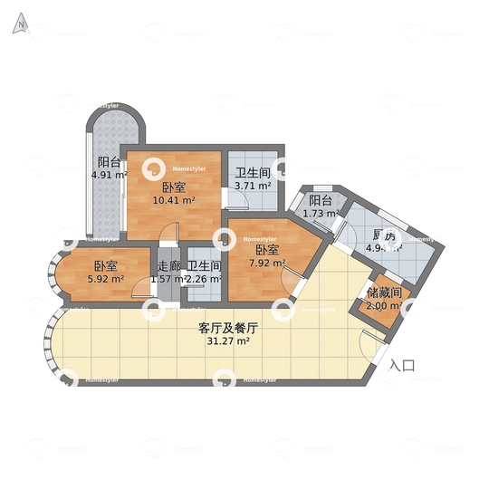 新西街罗马花园户型图