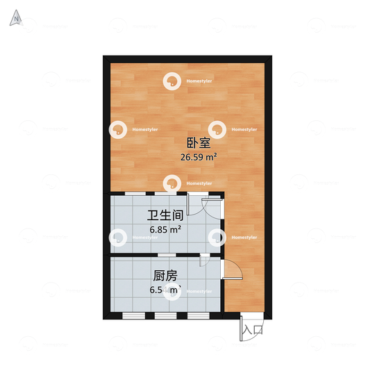 芍药居北里户型图