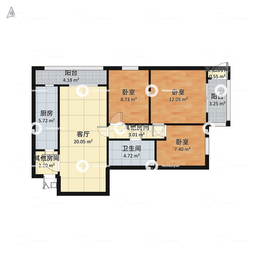 芍药居北里户型图