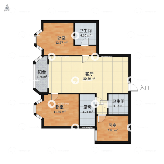 新景家园(西区)户型图