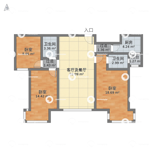 合生国际花园户型图