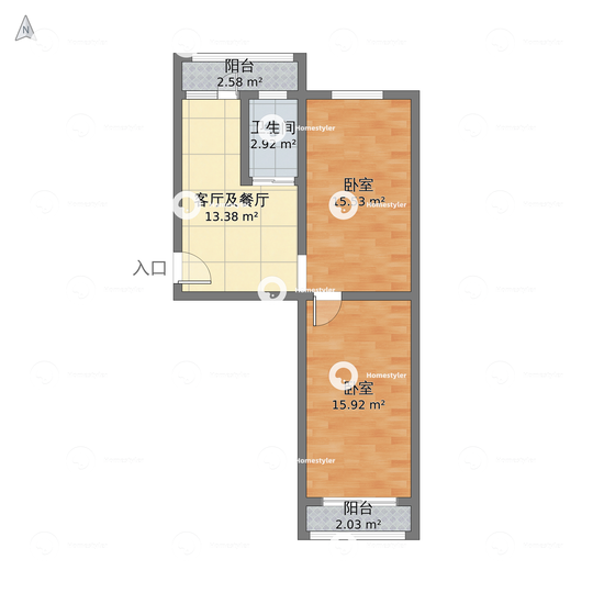 力学胡同户型图