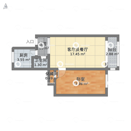 报国寺东夹道1号东院户型图