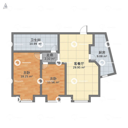 悠唐麒麟公馆ELITE公寓区9号楼2座02户型户型图