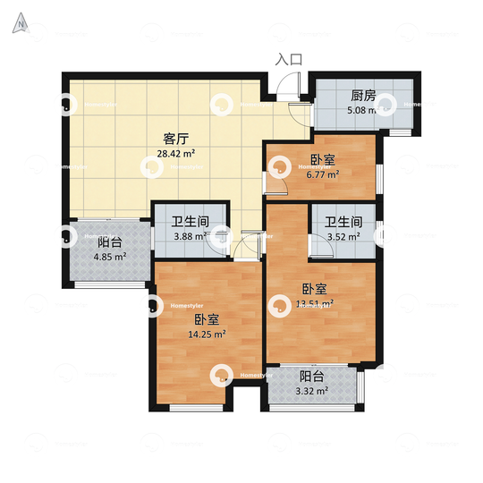 汉水华城户型图