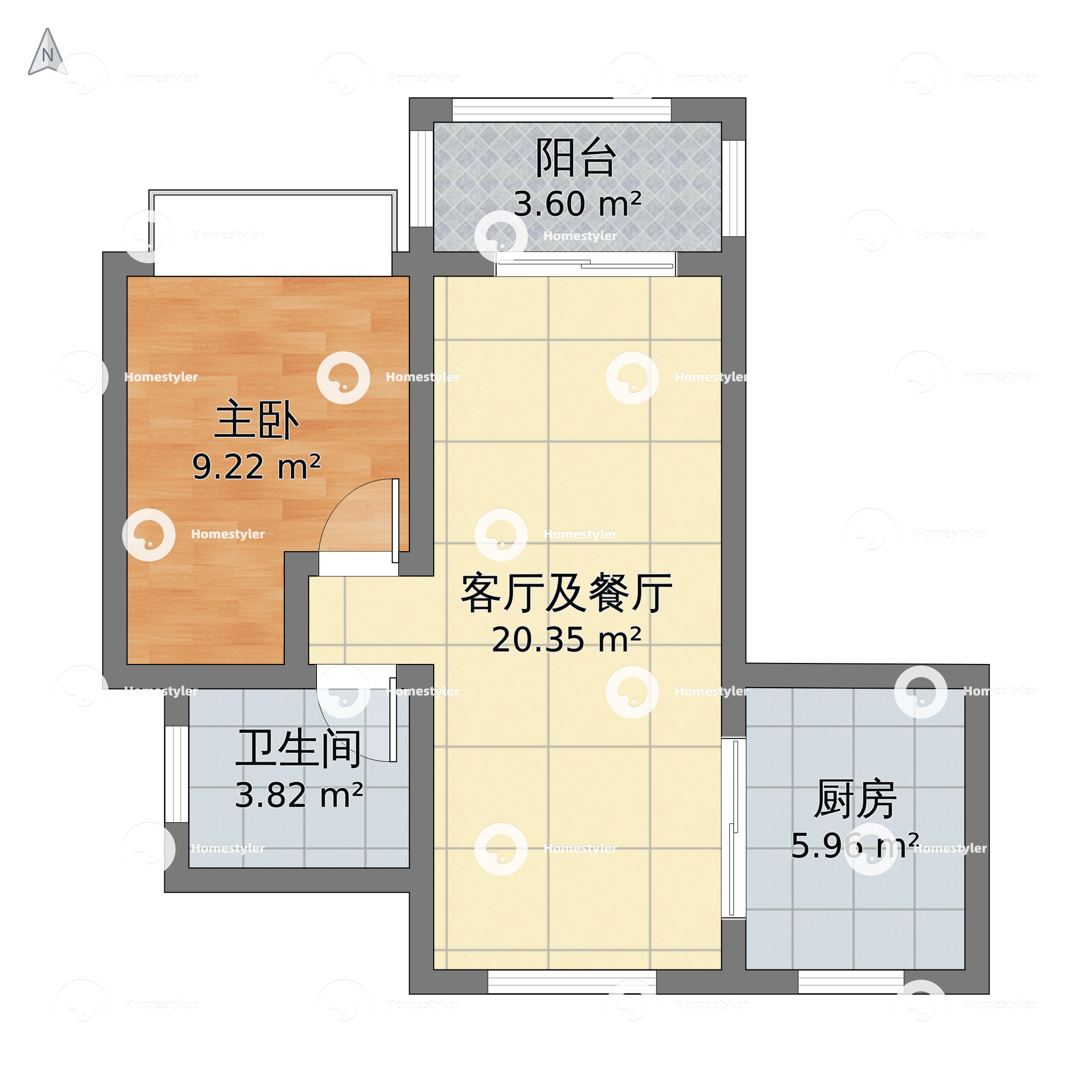 福建省南平市建阳区 建发悦城1室1厅1卫 103m05