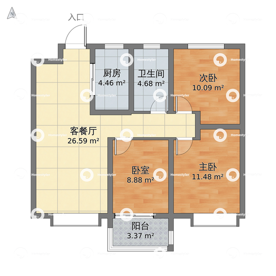 荣盛·锦绣学府111户型图