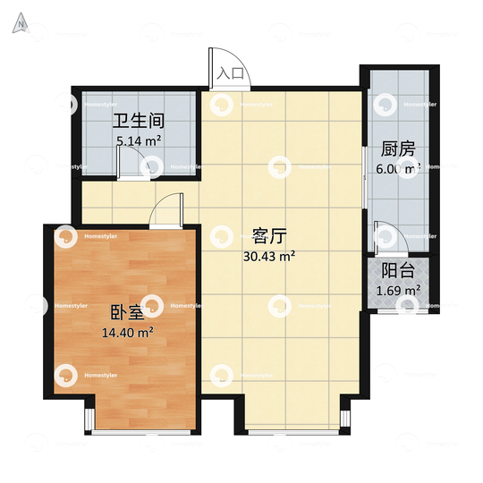 燕莎后户型图