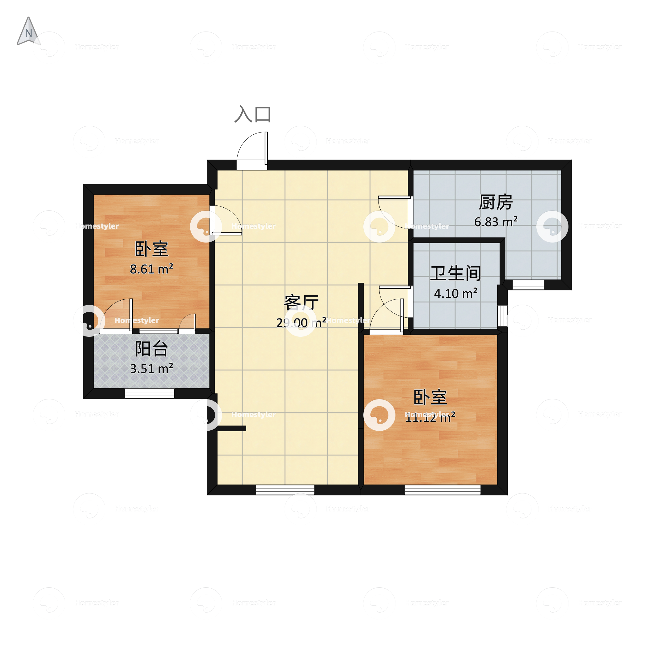 海亮公馆户型图