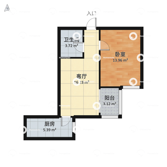 芍药居北里户型图