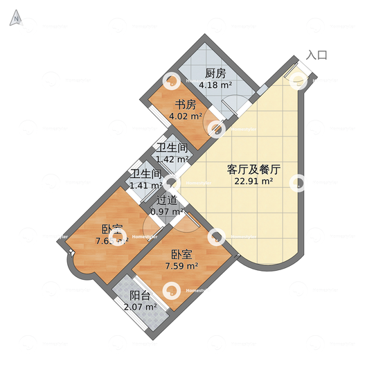 罗马花园户型图