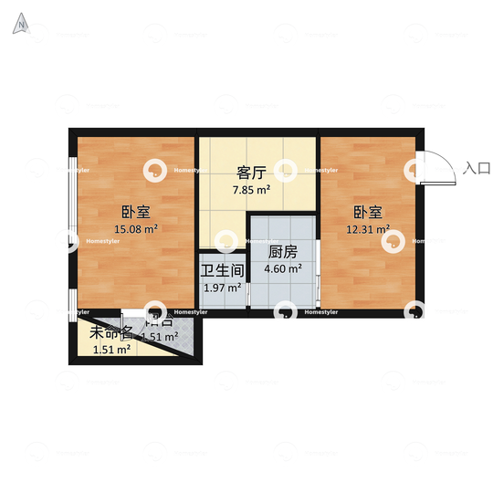 八里庄北里小区户型图