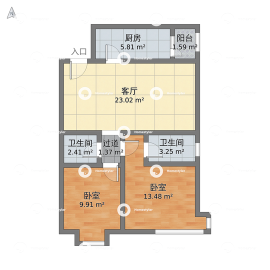 合生国际花园户型图