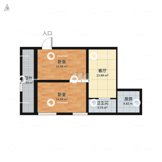八里庄北里小区户型图