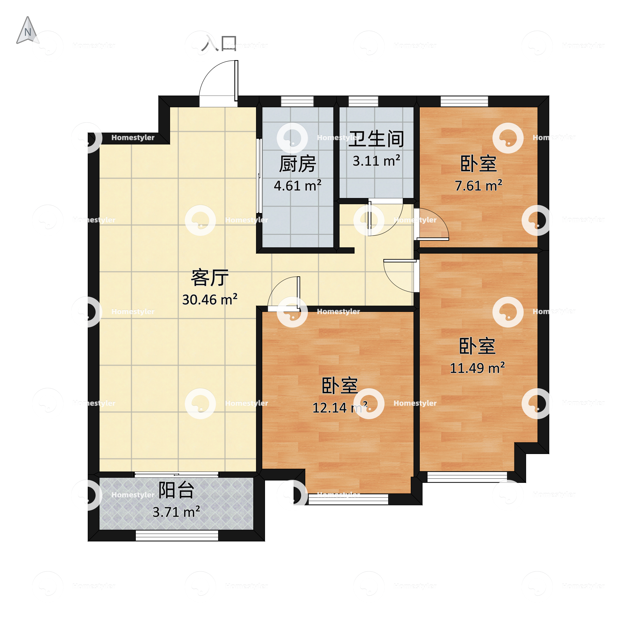 中建锦绣城户型图