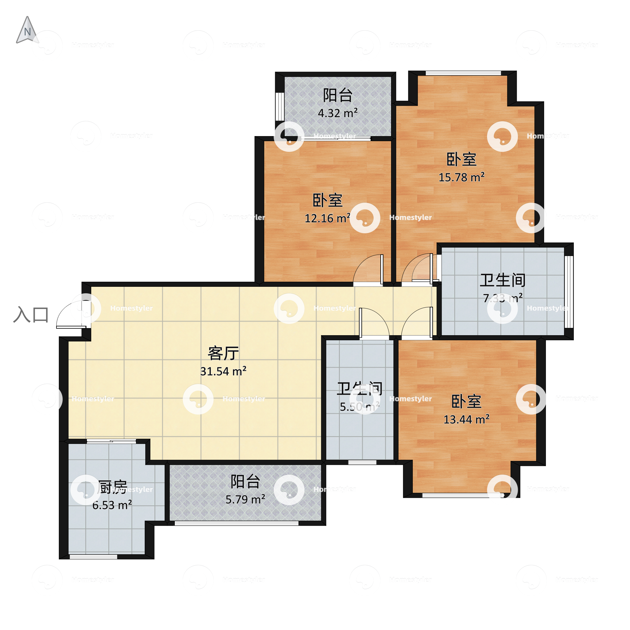中庚城e组团户型图