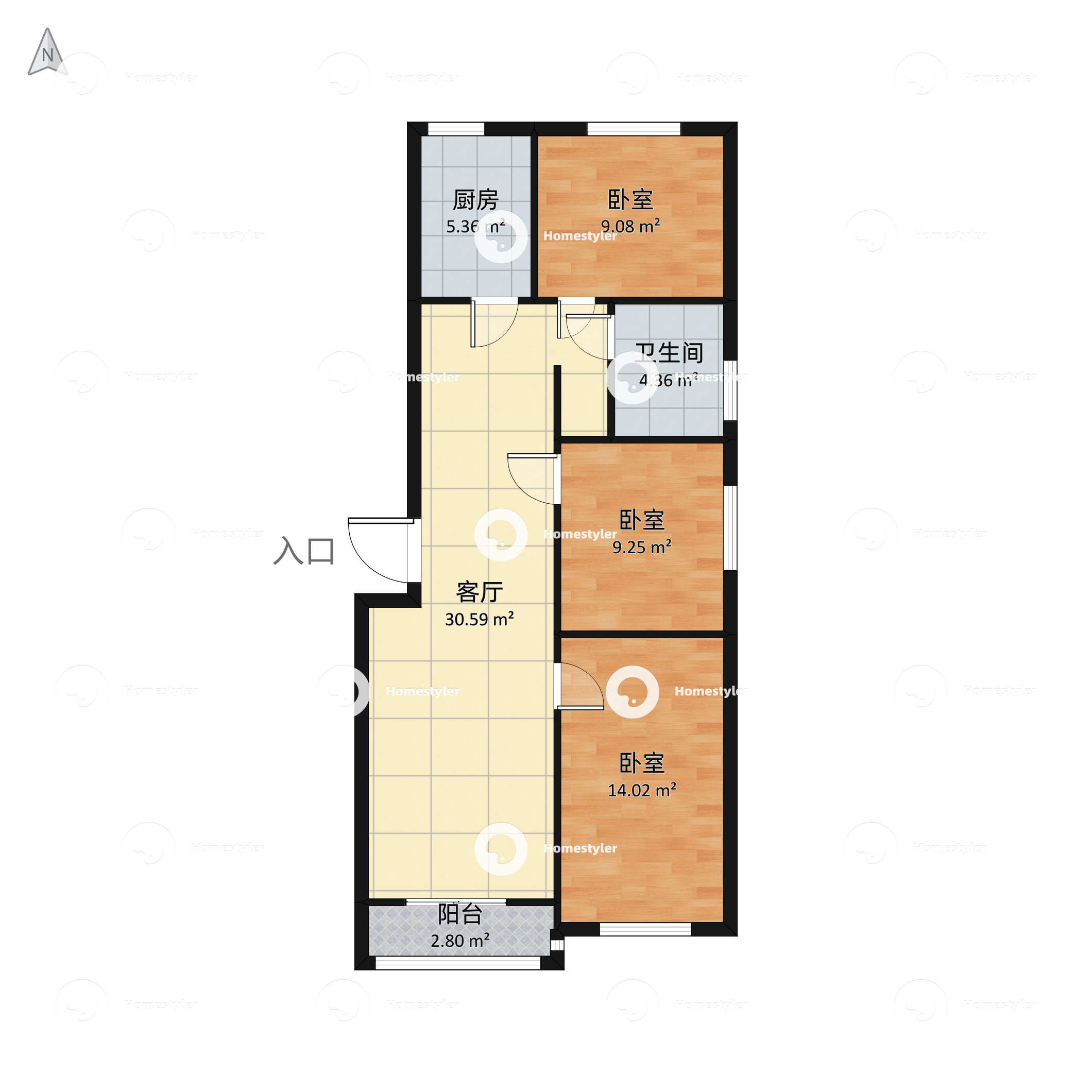草桥欣园(三区)户型图