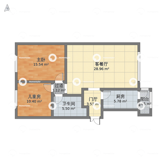 悠唐麒麟公馆ELITE公寓区户型图