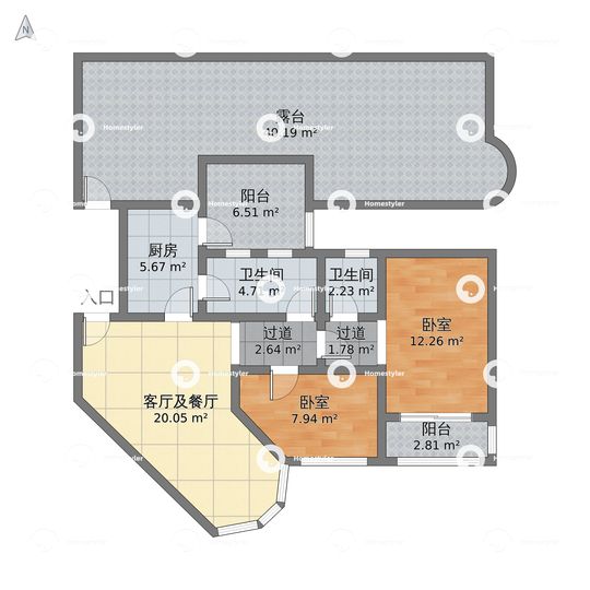 罗马花园户型图