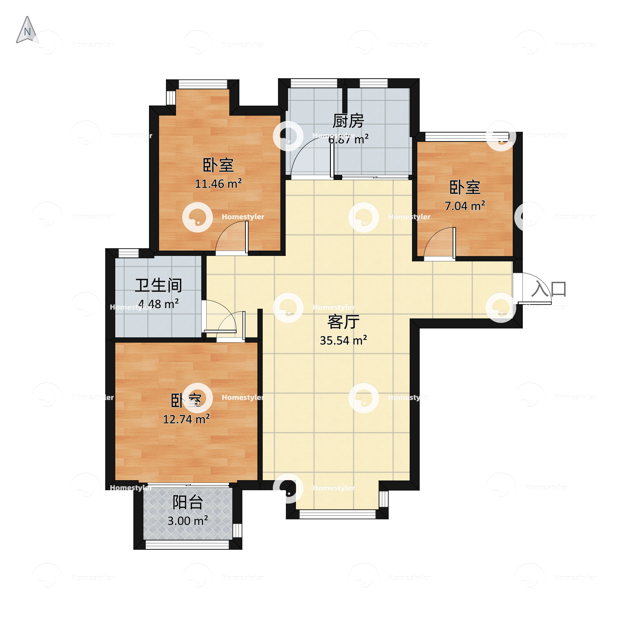 首开悦澜湾户型图