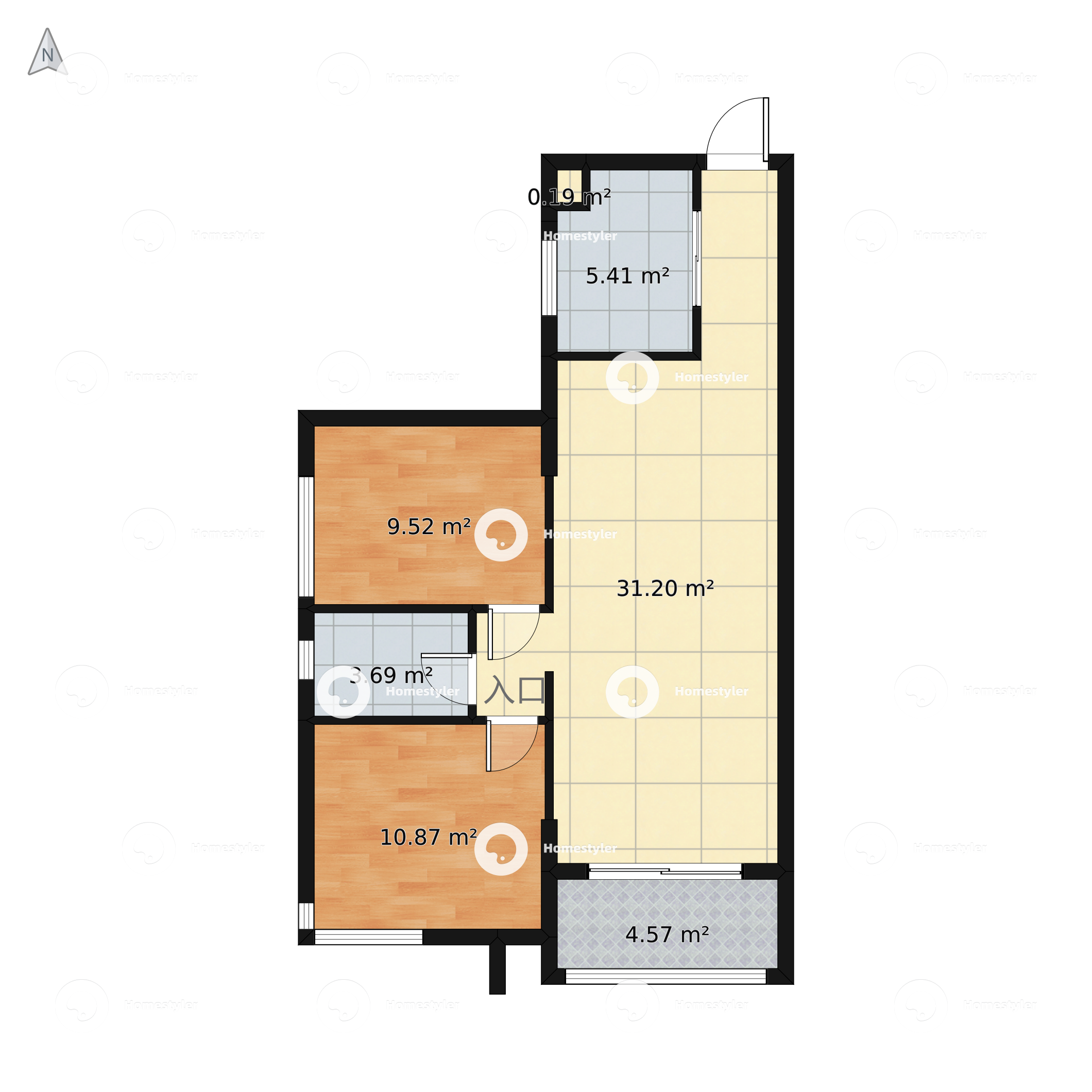 广东省省清远市 东方天城 0m05户型图 - 小区户型图 -躺平设计家