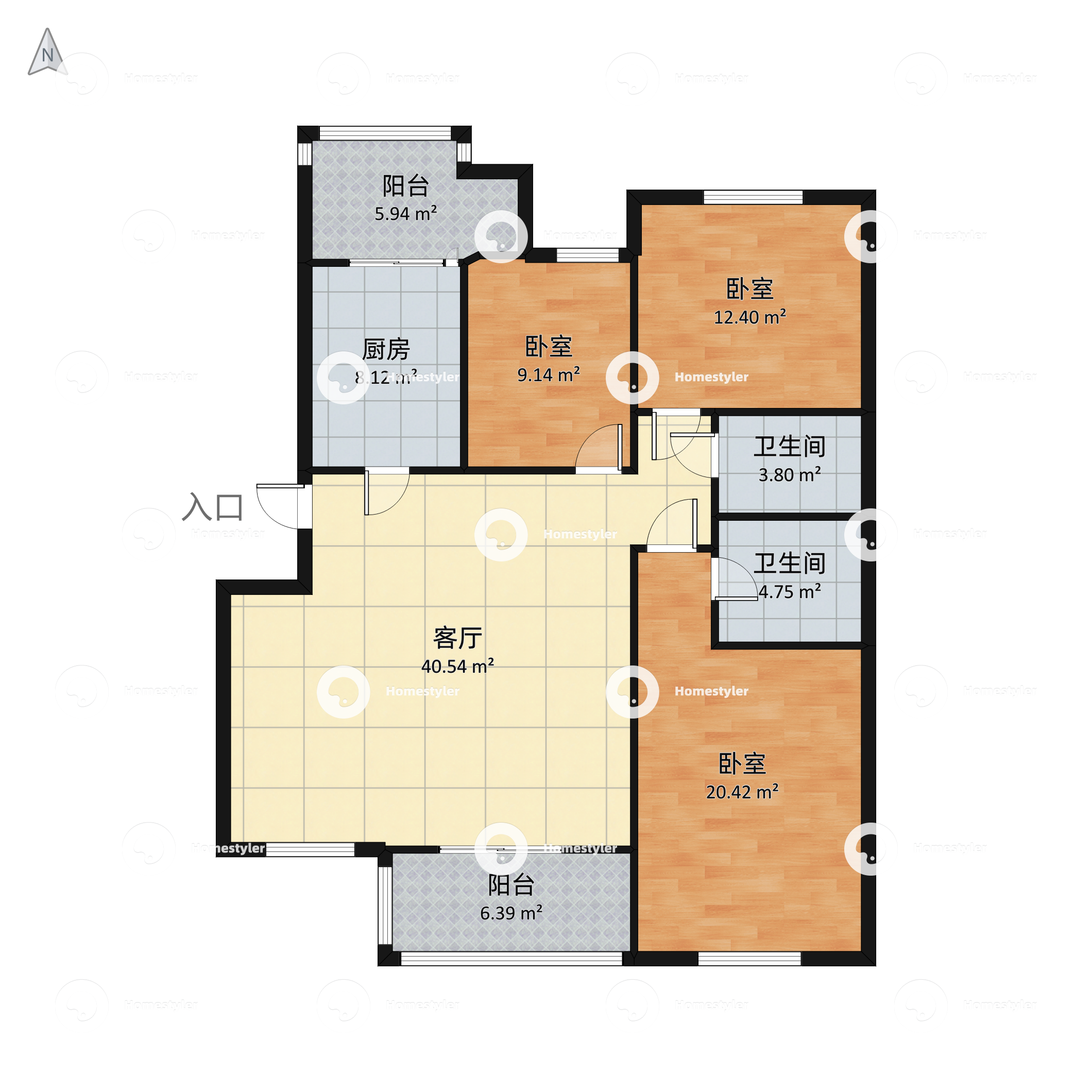 龙泽苑东区户型图