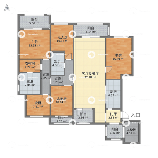 金色漫香苑户型图