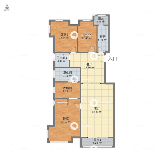 北京理工大学社区户型图