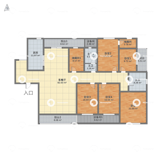 清溪川9号户型图