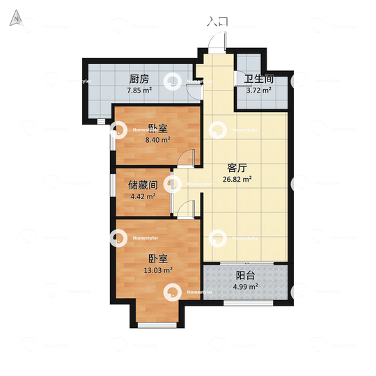 华业东方玫瑰D区户型图