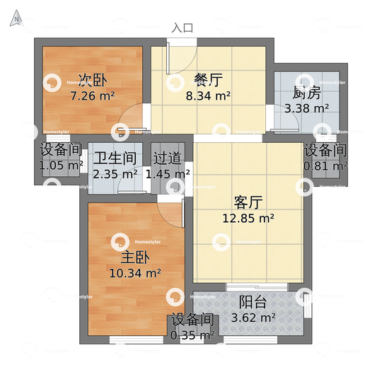 咸阳泰盈奥林匹克花园户型图 - 小区户型图 -躺平设计家