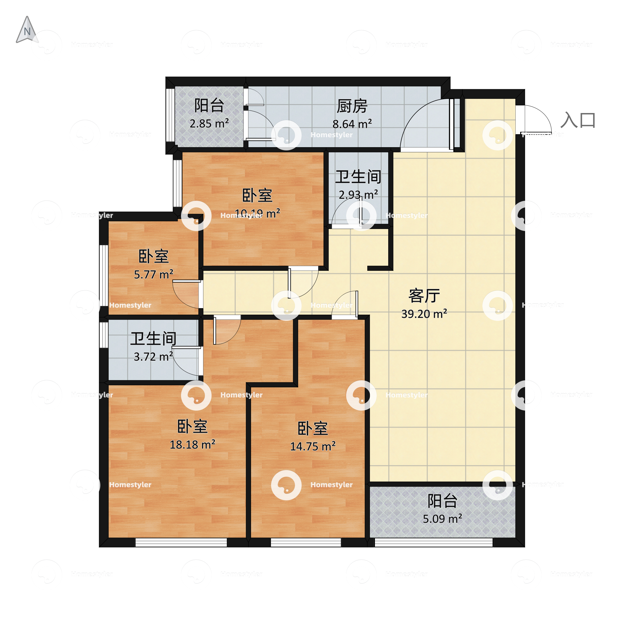 俊发城金盏苑户型图