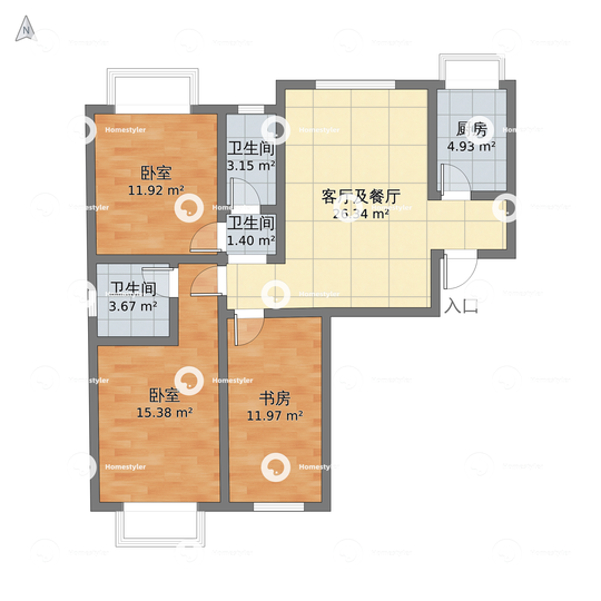 博雅庄园户型图