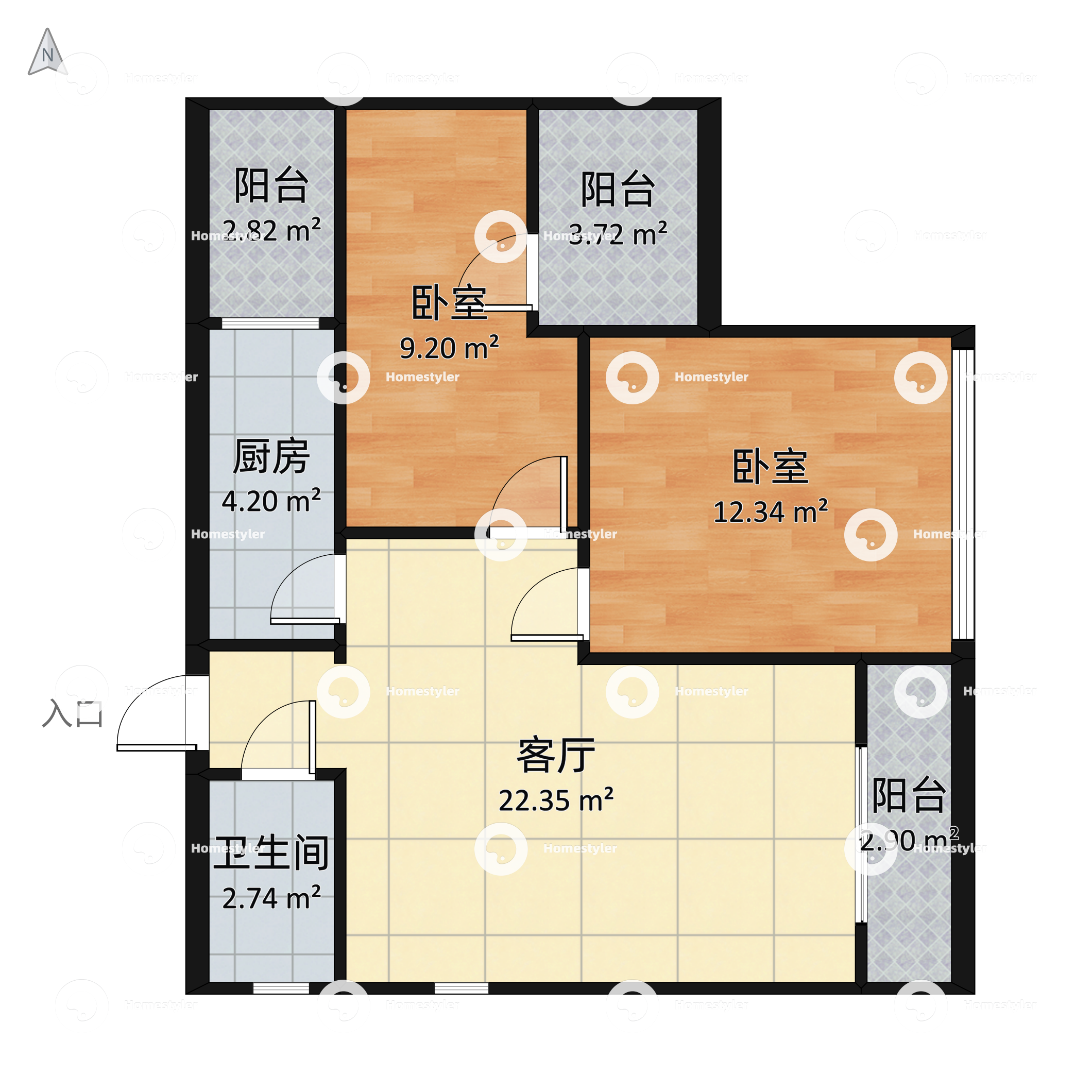 凯莱国际寓所户型图