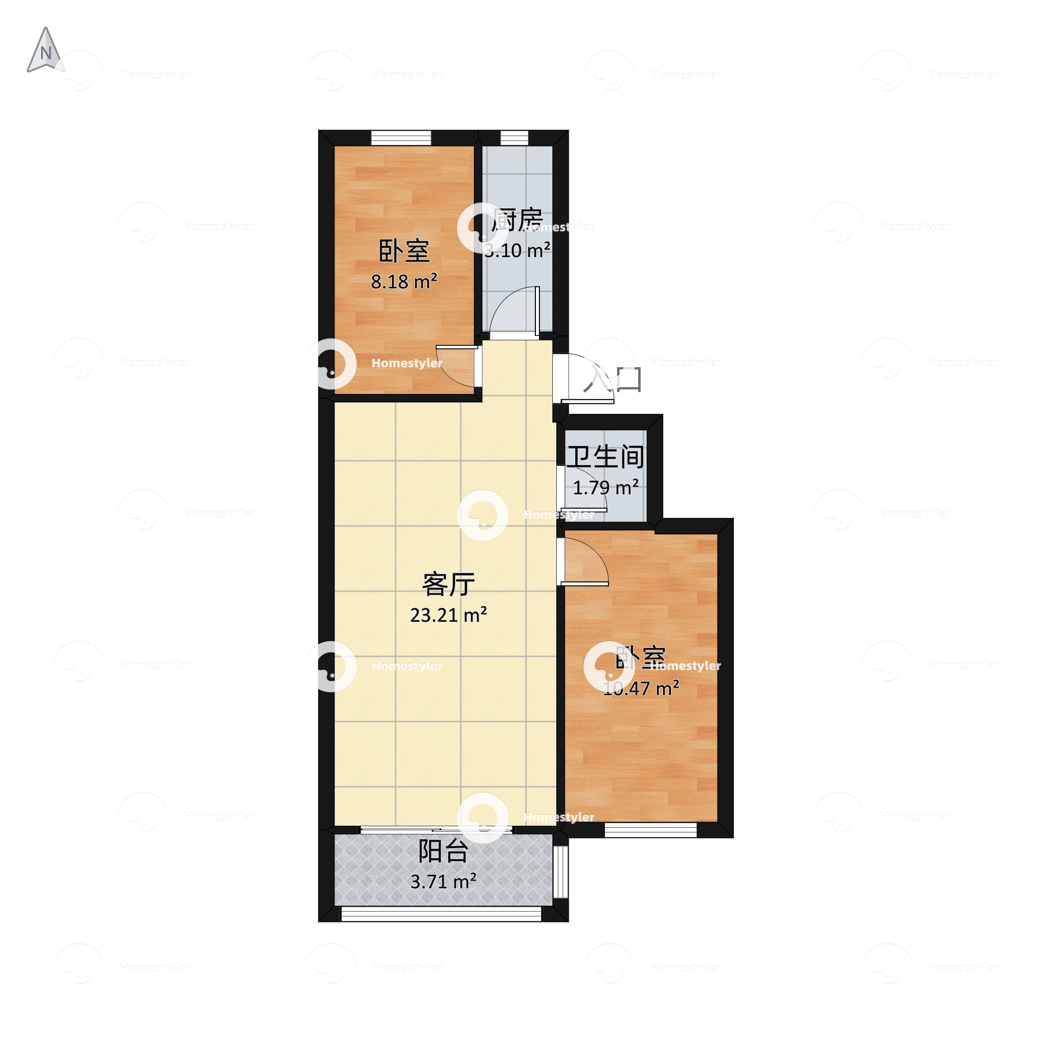 双花园西里户型图