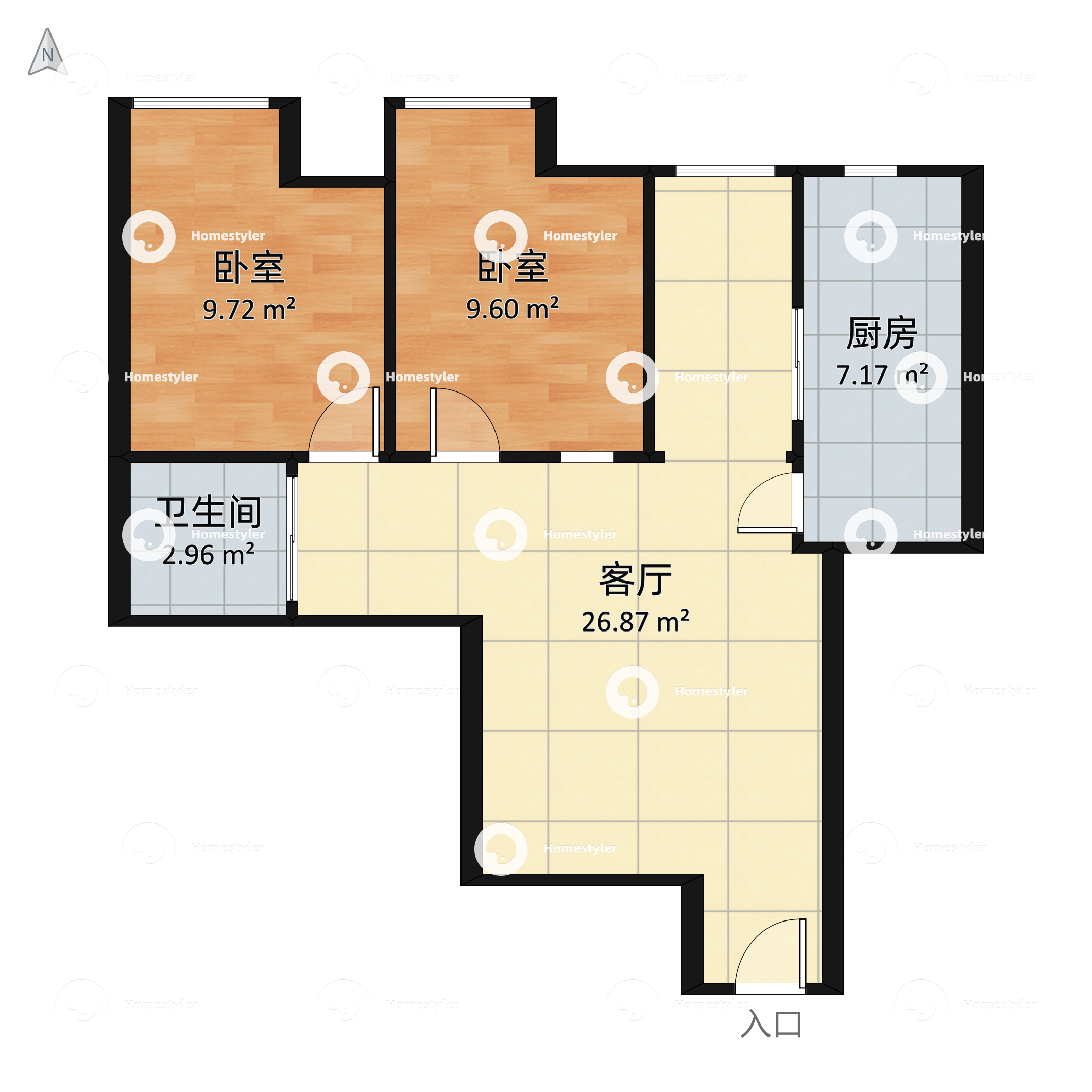 升龙城8号院户型图 小区户型图-躺平设计家