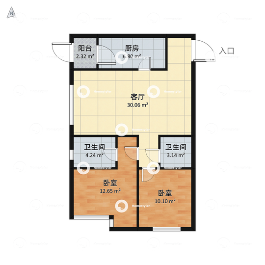 合生国际花园户型图