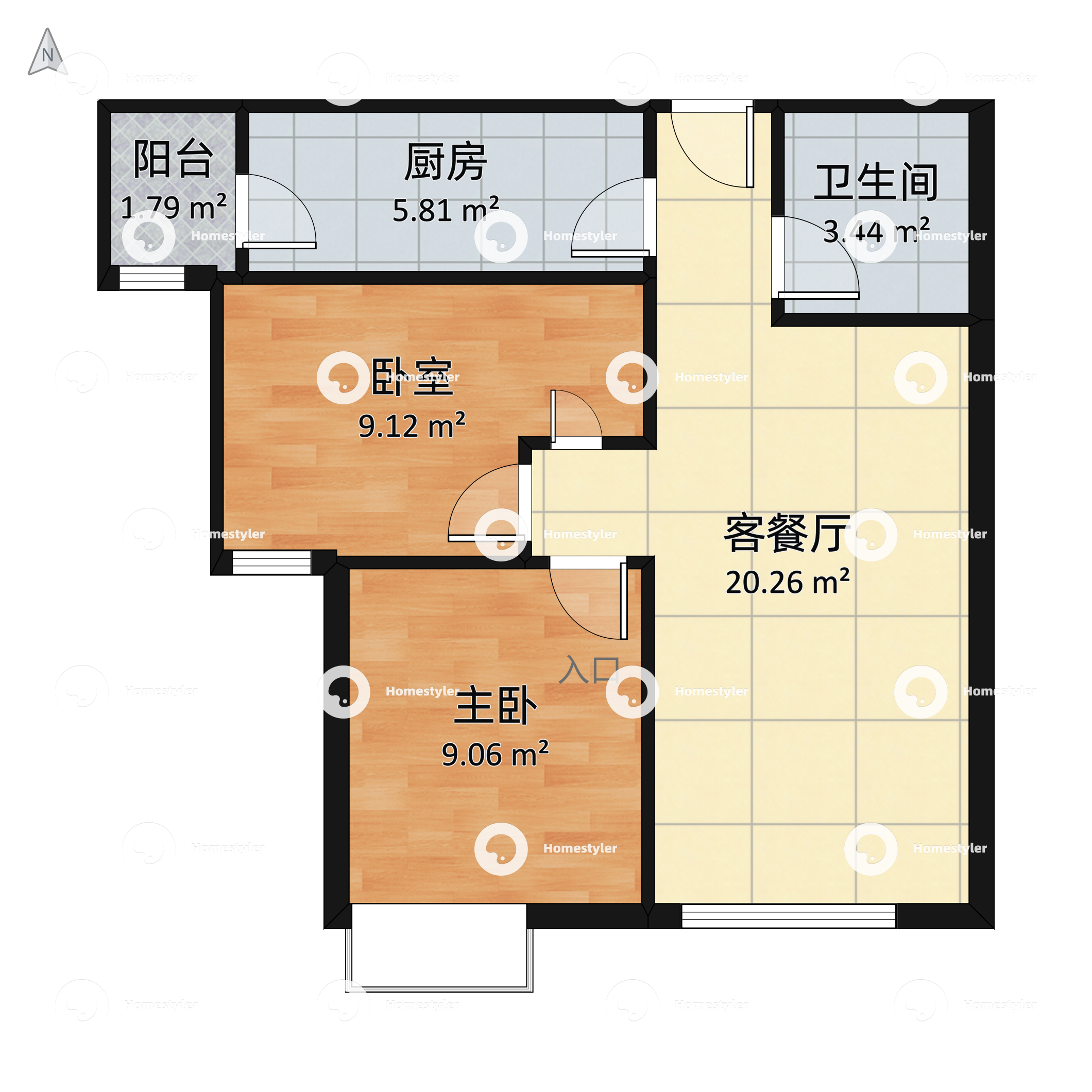 富力力惠兰美居户型图