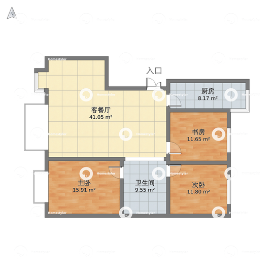 肖家河北大教职工住宅户型图